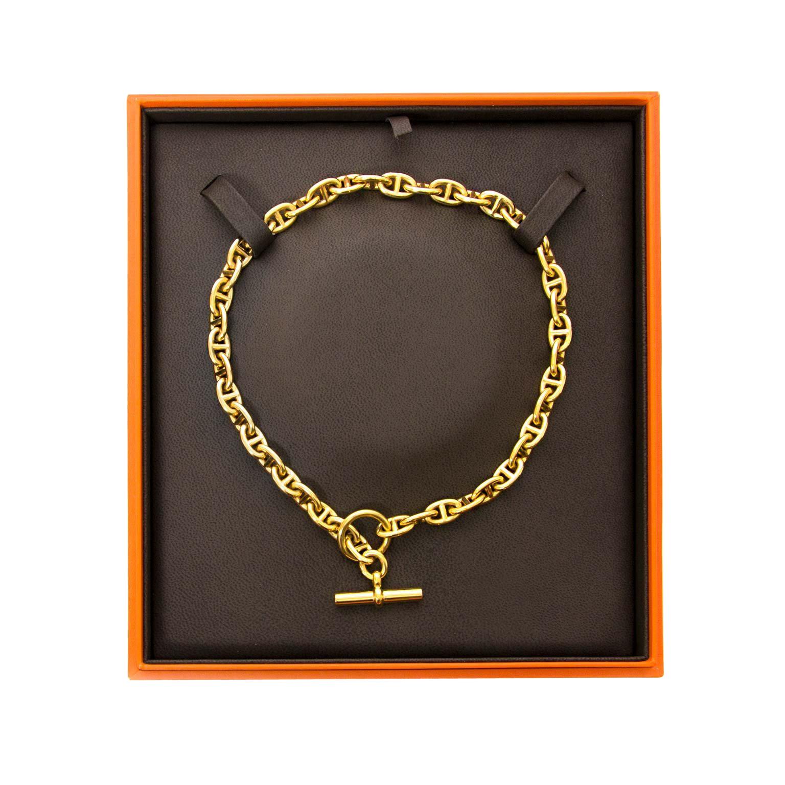 Hermès Collier Chain d'Ancre PM 18K Gold