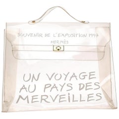 Hermès Kelly L'exposition Souvenir 1997 230001 Clear Vinyl Satchel