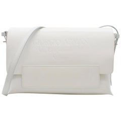 Giorgio Armani white leather cross-body bag - New Season