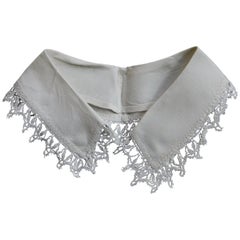 Antique Belgian Lace and Linen Collar