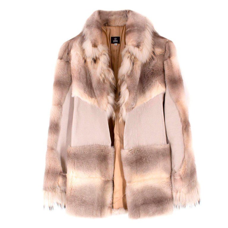 Versace Pahmi Fur Coat US 6 at 1stDibs