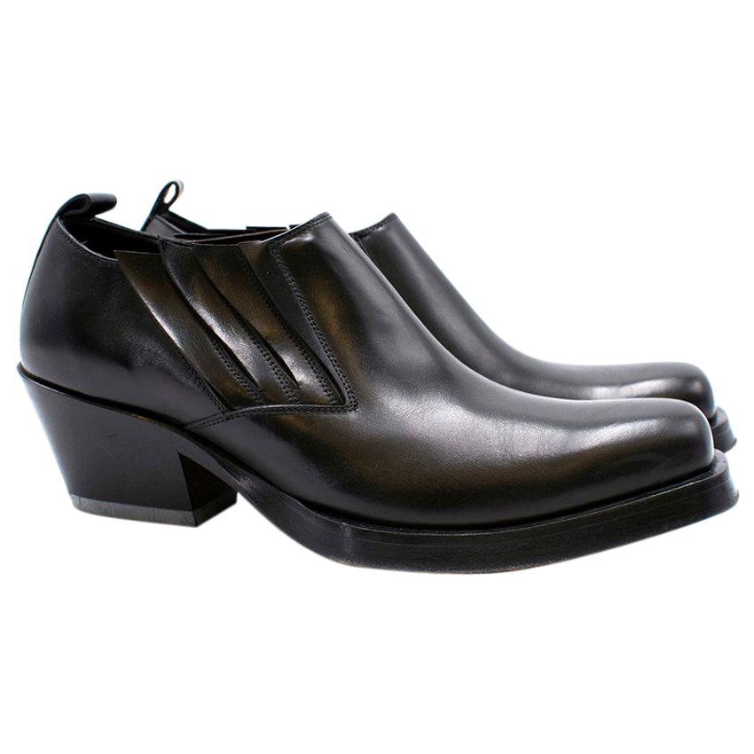 Versace Men's Stivaletto Vitello Shoes US 8 For Sale