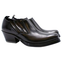Versace Men's Stivaletto Vitello Shoes US 8