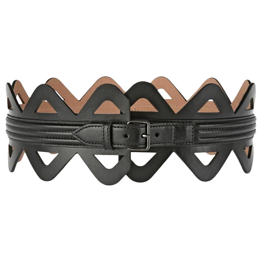 Azzedine Alaïa Cutout Leather Waist Belt