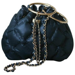 Chanel Cuba Cruise Leather Drawstring Bag