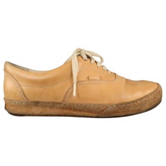 HENDER SCHEME Size 9.5 Tan Leather Lace Up Sneakers