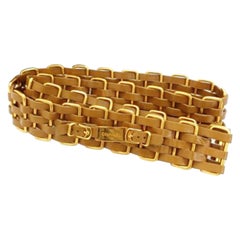Chanel Brown X Gold 5 Layer Interlaced Chain 214583 Belt