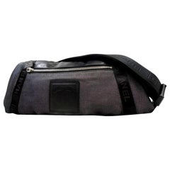 Chanel Waist Bag Cc Sports Fanny Pack 228165 Charcoal Coated Canvas Shoulder Bag