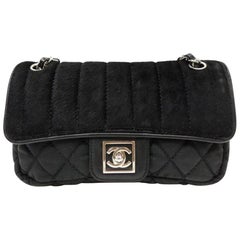 Chanel Flap Chain 227768 Black Pony Hair Shoulder Bag