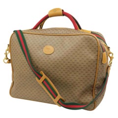 Gucci Web Gg Signature Suitcase 2way 228143 Beige Canvas Weekend/Travel Bag