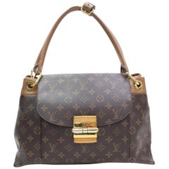 Louis Vuitton - Authenticated Olympe Nimbus Handbag - Leather Grey Plain for Women, Very Good Condition