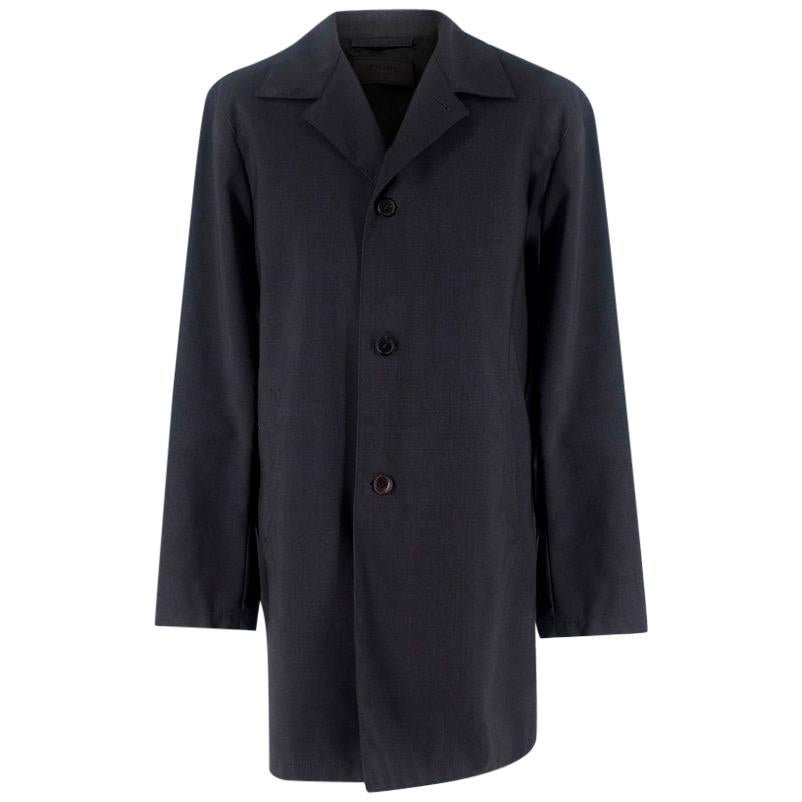 Prada Grey Wool Overcoat XL