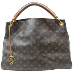 Louis Vuitton Artsy Monogram Mm 869371 Brown Coated Canvas Hobo Bag