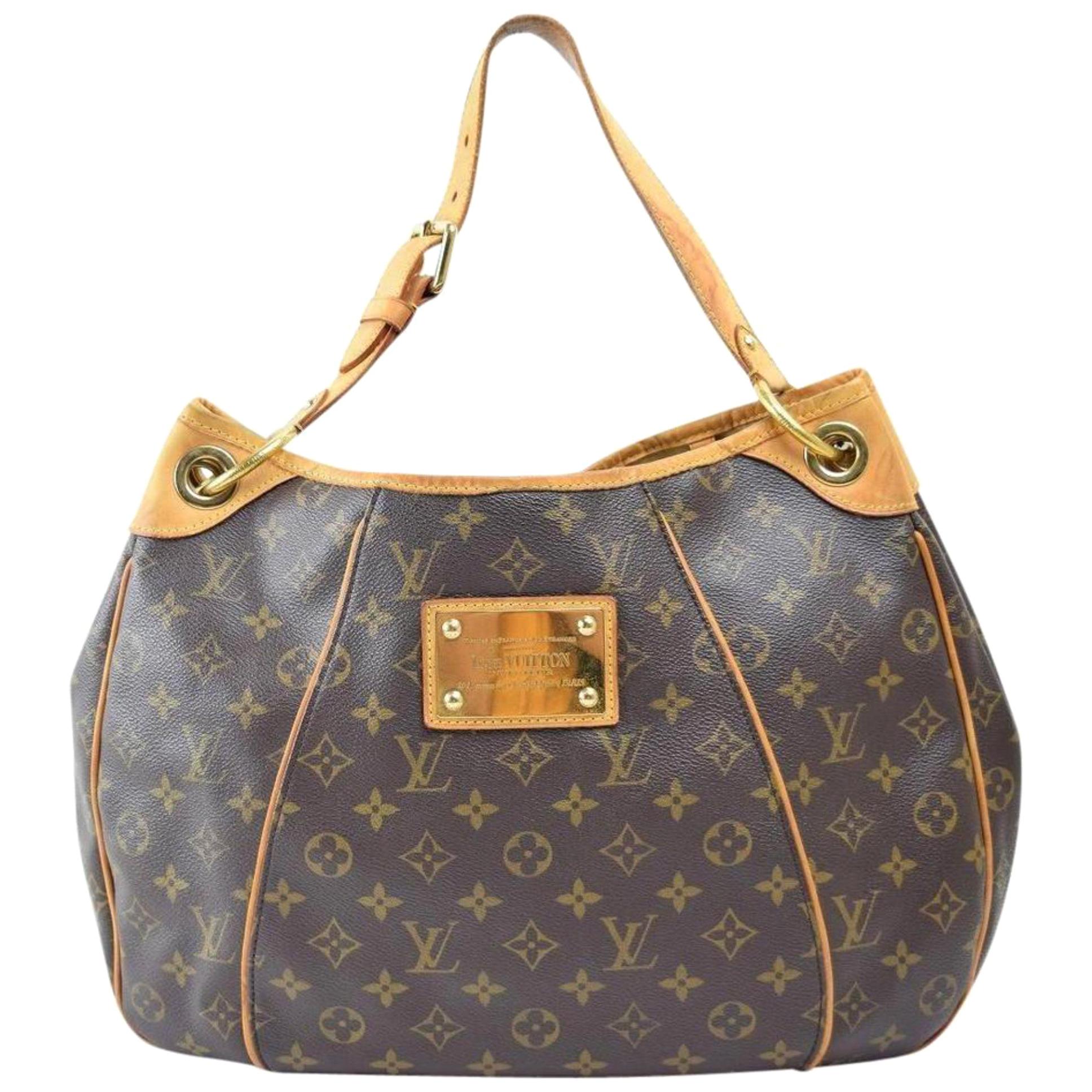 Louis Vuitton Galliera Monogram Pm Hobo 867678 Brown Coated Canvas Shoulder Bag For Sale