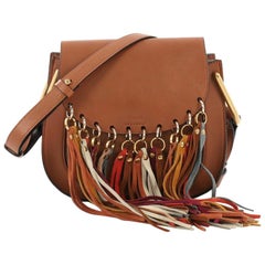 Chloe Multicolor Hudson Sac à Frange en Cuir Petit