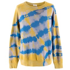 Saint Laurent Tie Die Distressed Sweater L