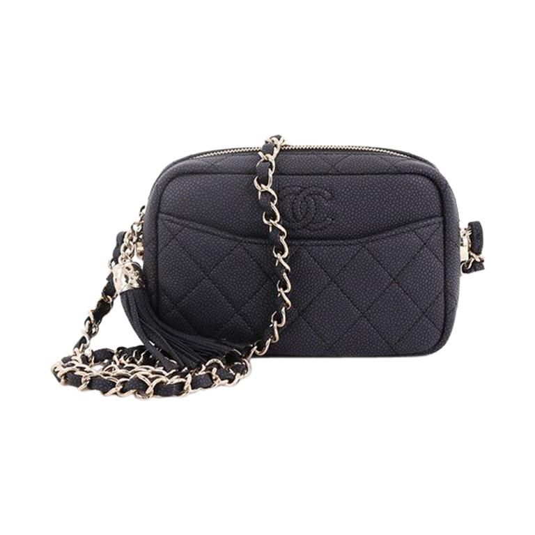 Chanel Coco Tassel Camera Case Quilted Caviar Small at 1stDibs chanel