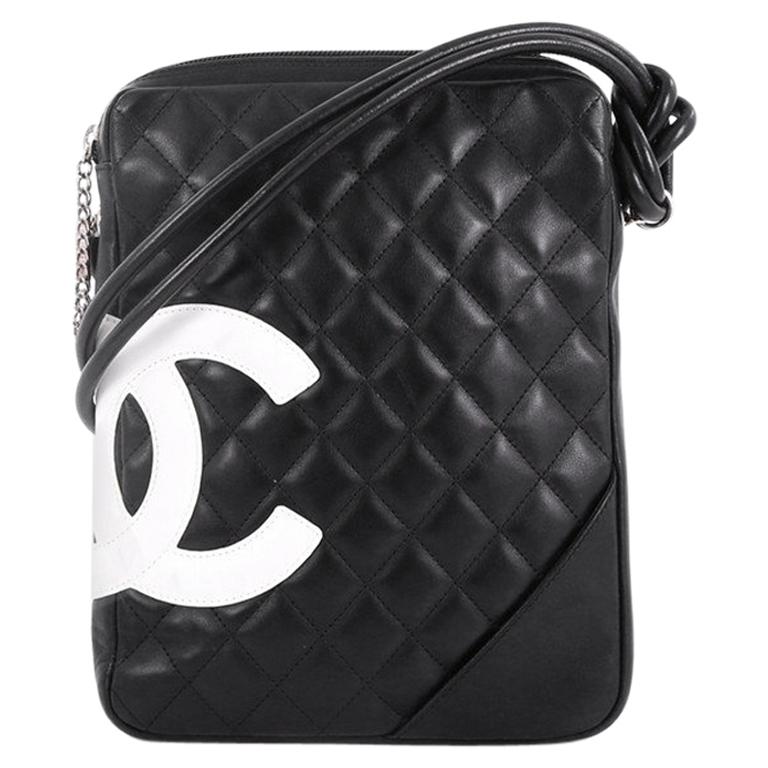 chanel chain bag black leather