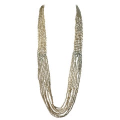 Miriam Haskell Baroque Pearl Woven Necklace