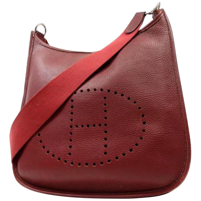 hermes evelyne burgundy