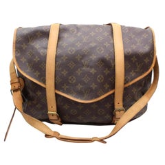 Used Louis Vuitton Saumur Monogram 43 Gm Saddle 869282 Coated Canvas Messenger  Bag