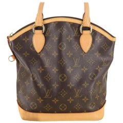 Vintage Louis Vuitton Lockit Monogram Pm 868378 Brown Coated Canvas Satchel