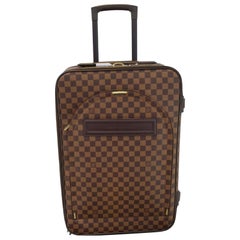 Louis Vuitton Damier Ebene Pegase 55 Rolling Luggage Trolley 869023 Brown Coated