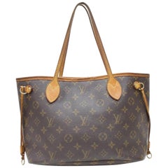 Louis Vuitton Neverfull Monogram Pm 867336 Brown Coated Canvas Tote