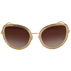 Dolce & Gabbana Cat eye "Cuore Sacro" Sunglasses
