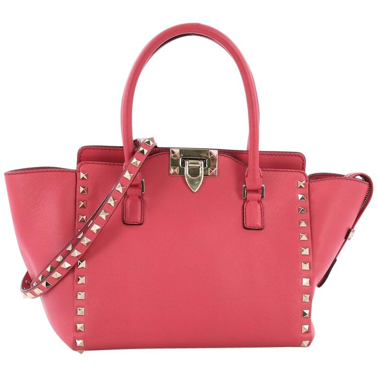 Valentino Rockstud Tote Rigid Leather Small