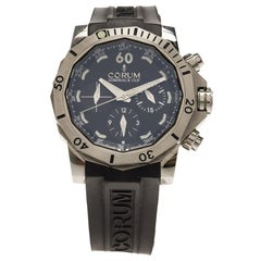 Corum Black Titanium Admiral's Cup Seafender Chronograph Men's Wristwatch 46MM
