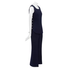 Numbered Courreges Haute Couture Trousers Suit Ensemble 
