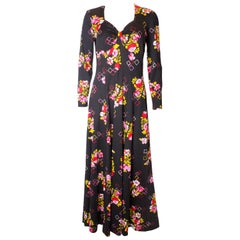 Vintage 1970s Floral Gown