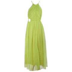 Neon Yellow Jason Wu Pleated Silk Gown For Sale at 1stDibs | jason wu ...