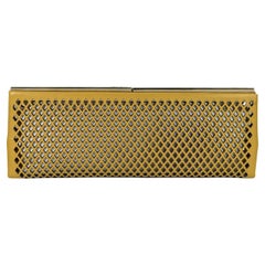 Yellow Jimmy Choo Laser Cut Leather Clutch