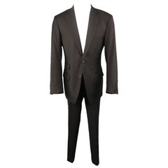 MARTIN MARGIELA 40 Black Lana Wool Notch Lapel REPLICA 80s Suit