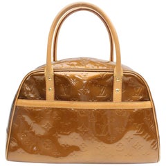 Louis Vuitton Tompkins Bronze Vernis Copper Square 868945 Brown Patent Leather S
