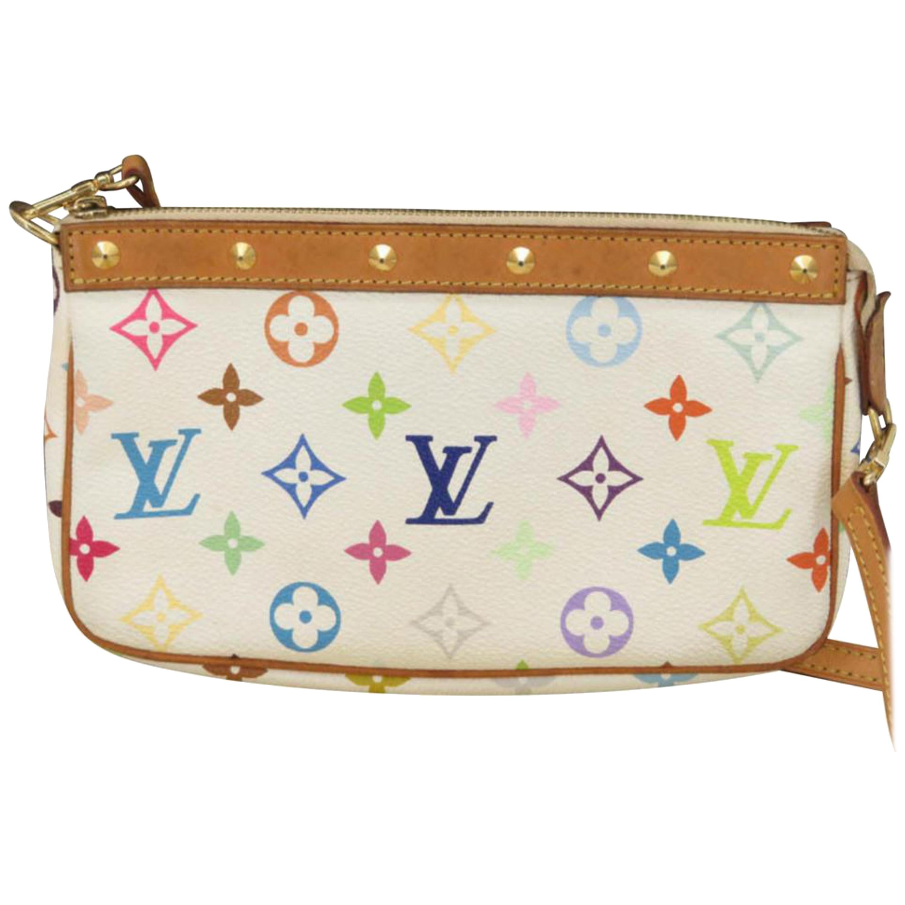 Louis Vuitton Pochette Accessoires Monogram Multicolor with Long Strap