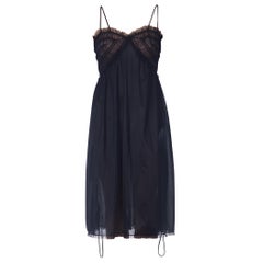 1960s Ruffled Lace Nylon Negligee