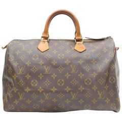 Louis Vuitton Speedy Monogram 35 Mm 869474 Brown Coated Canvas Satchel