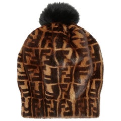 Fendi Mink and Fox Fur Hat 