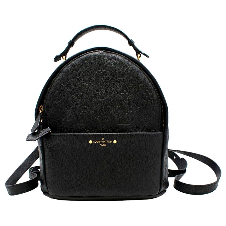Louis Vuitton Empreinte Sorbonne black leather backpack 