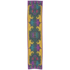 Long Adrienne Vittadini Pure Silk Scarf with a Multi Coloured Paisley Print