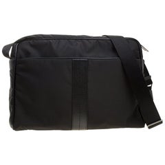 Tod's Black Nylon Pillow Tex Messenger Bag