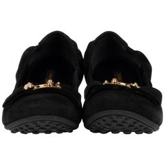 Louis Vuitton Playful Black Velvet Flat Size 41