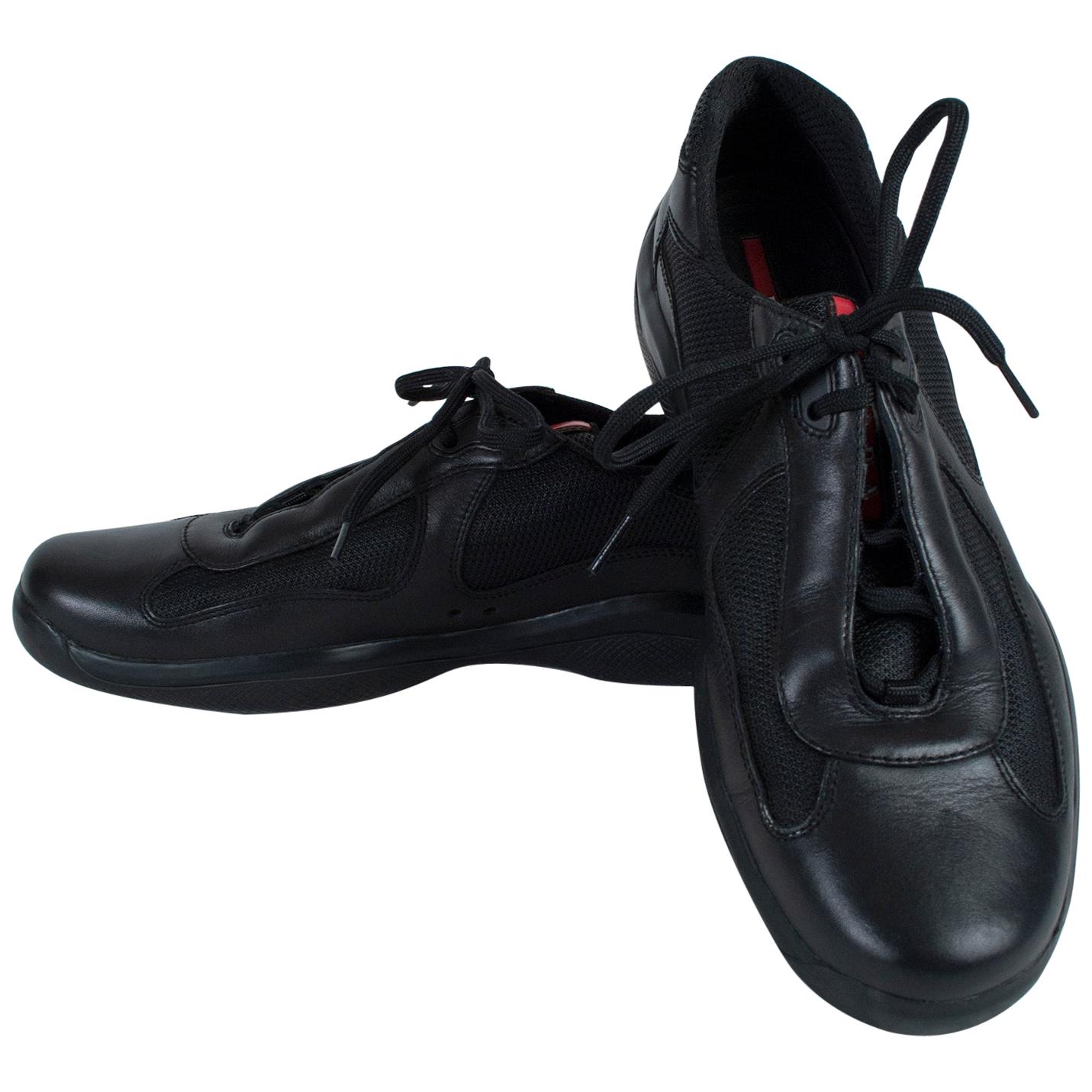Men’s Prada America’s Cup Calfskin Low Top Sneaker, 21st Century