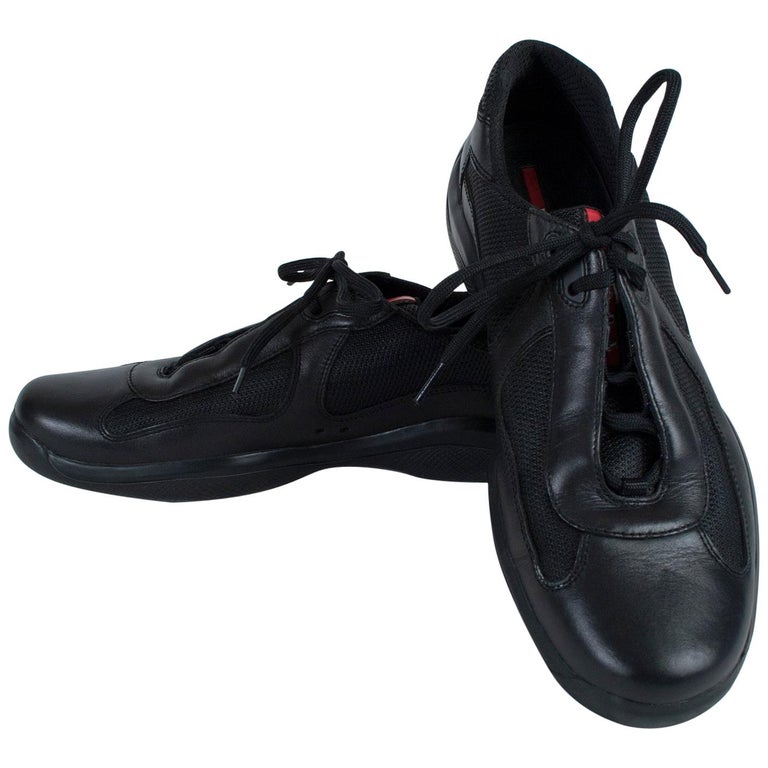 Men's Prada America's Cup Calfskin Low Top Sneaker, 21st Century at 1stDibs