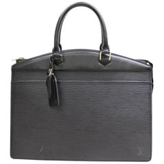 Louis Vuitton Riviera 867407 Black Leather Satchel