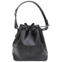 Louis Vuitton Epi Noir Petit Noe 867621 Black Leather Hobo Bag