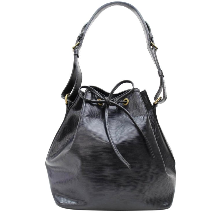 Louis Vuitton Epi Noir Petit Noe 867665 Black Leather Hobo Bag For Sale ...
